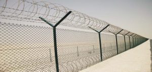 Chain link fence banner
